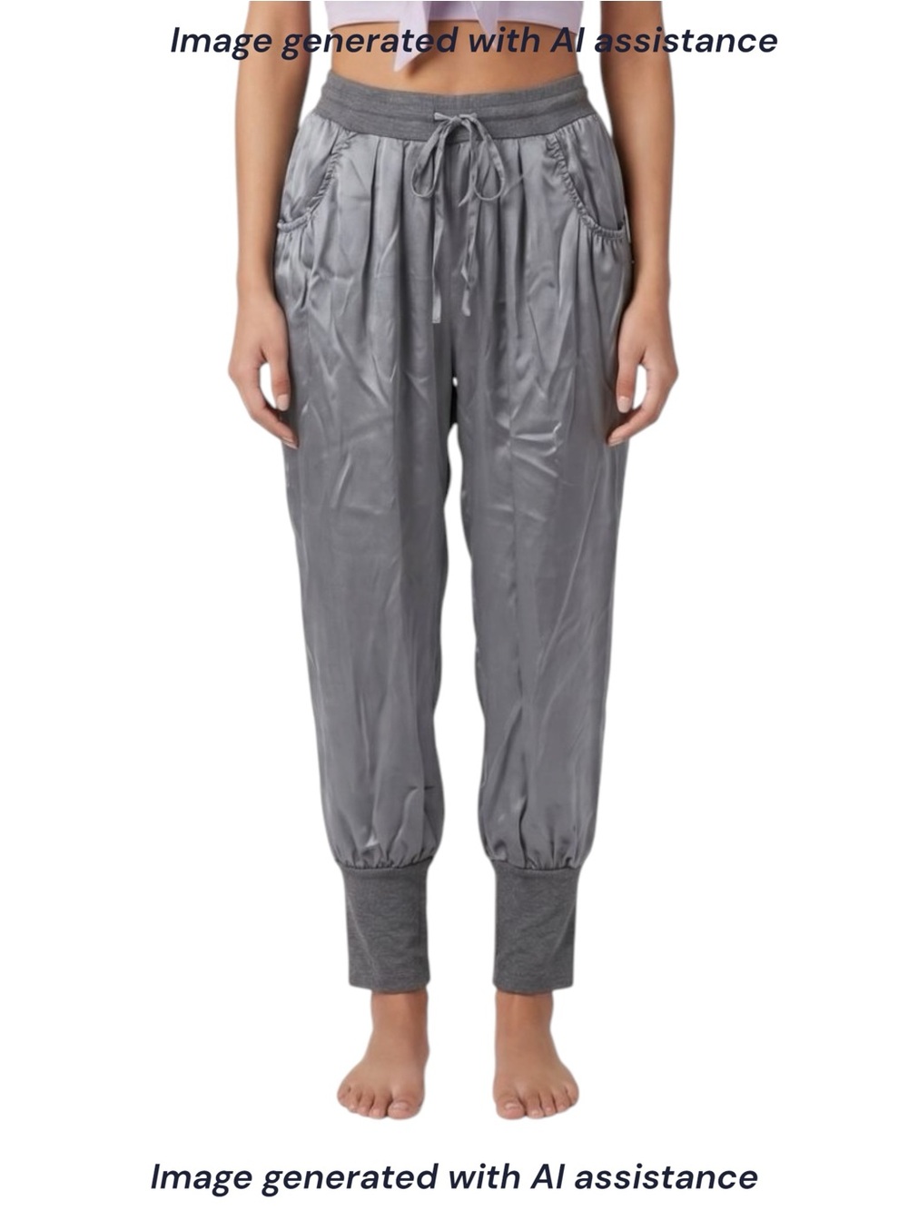 NWT Heather by Bordeaux size S petite silk jogger